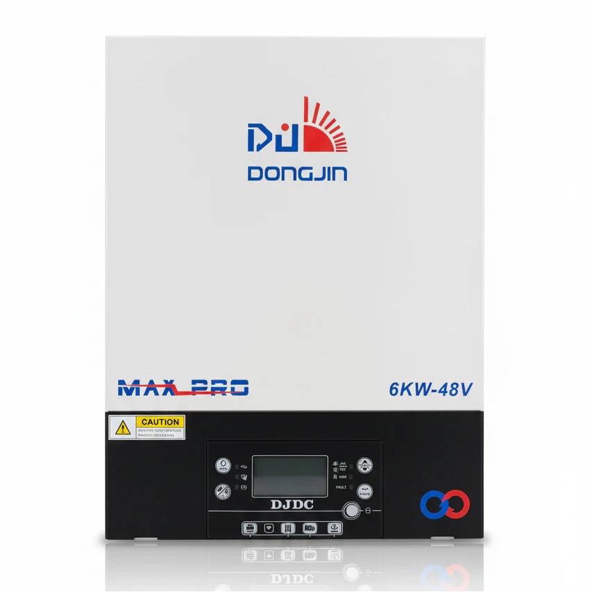 djdc6kwmaxproin DJDC 6KW MAX PRO Hybrid Solar Inverter with PV6000 | Dual Output | IP21 - Image 1